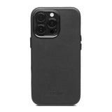 iPhone 13 Pro Trunk Genuine Leather Case - Black