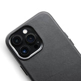 iPhone 13 Pro Trunk Genuine Leather Case - Black