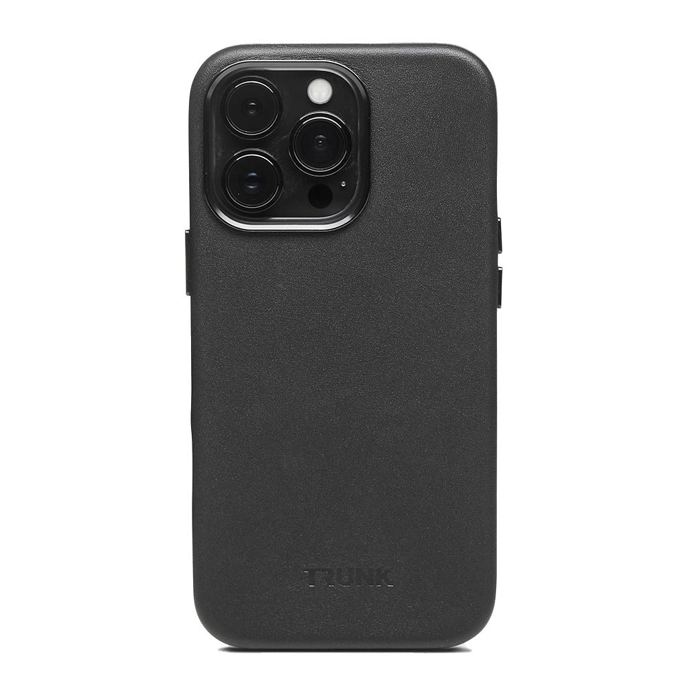 iPhone 13 Pro Trunk Leather Case - Black