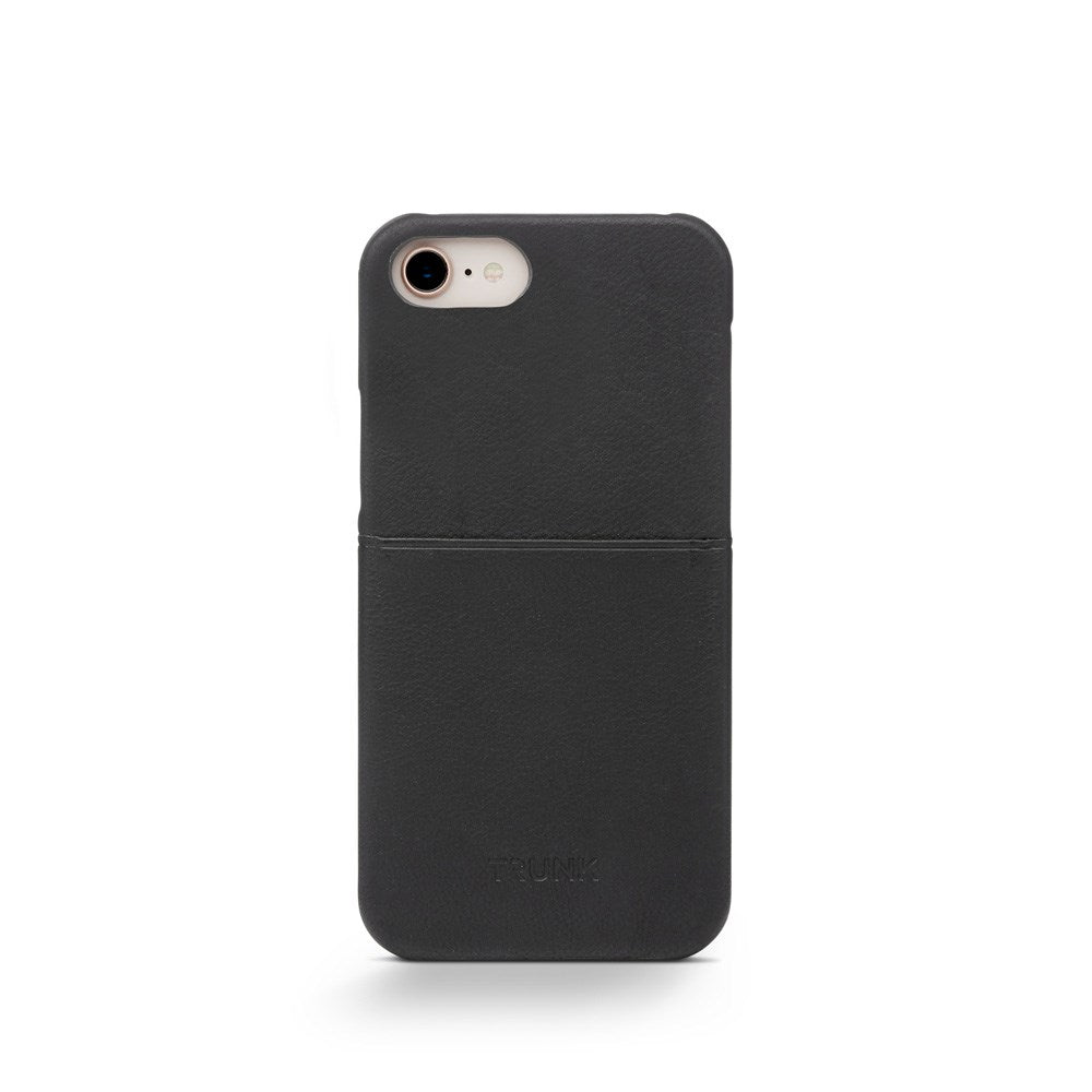 Trunk iPhone 11 Pro / XS / X Genuine Leather Case with Card Pocket - Black
