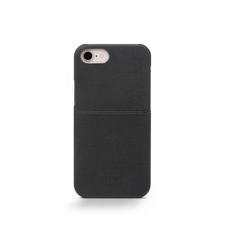 Trunk iPhone 11 Pro / XS / X Genuine Leather Case with Card Pocket - Black