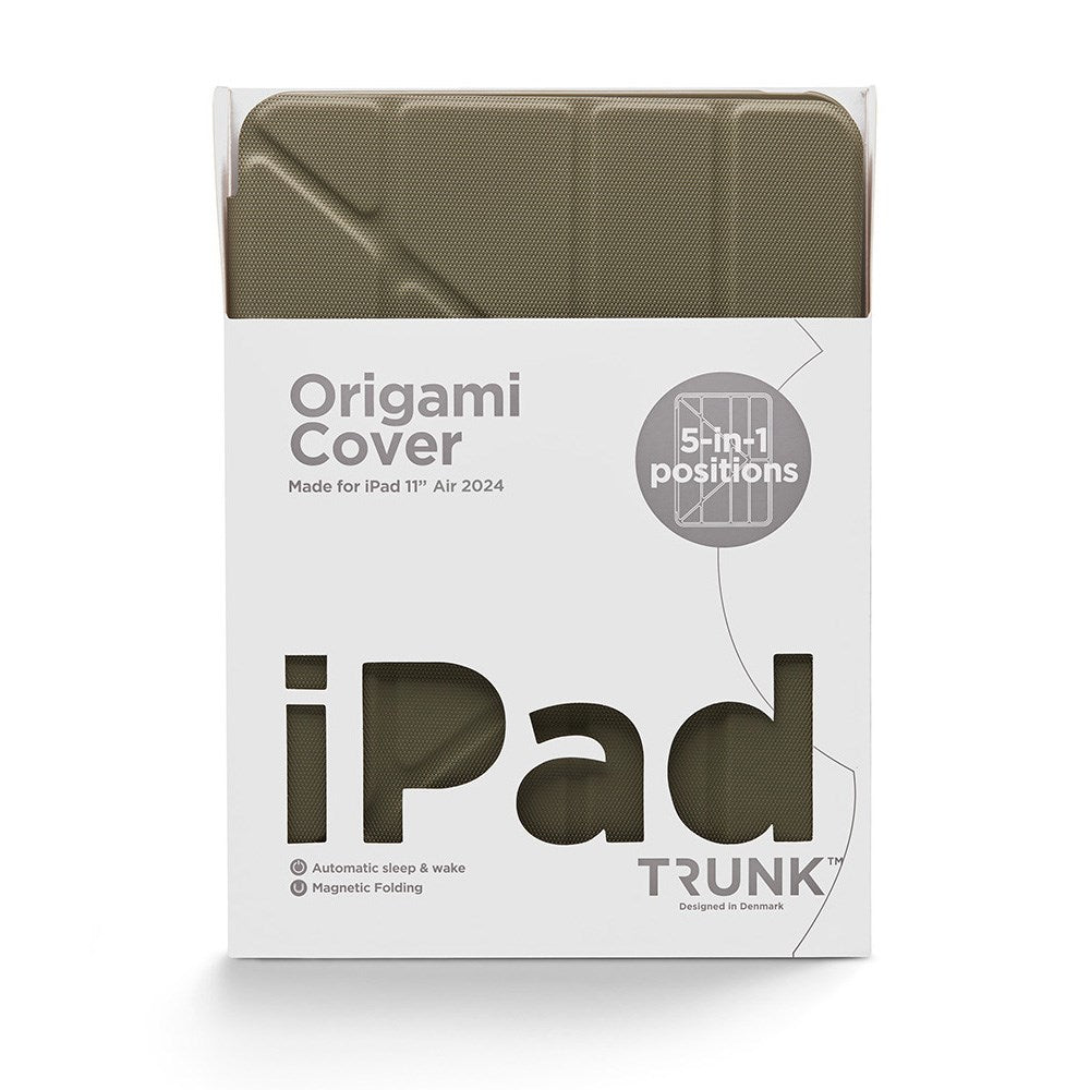 Trunk iPad Air 11" (2025 / 2024) Origami Flip Case - Dark Olive