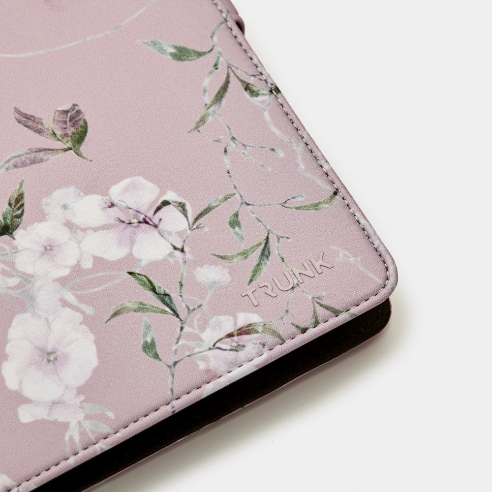 Trunk Universal Flip Case (24.5 x 17.5 x 1 cm) - Rose Flower