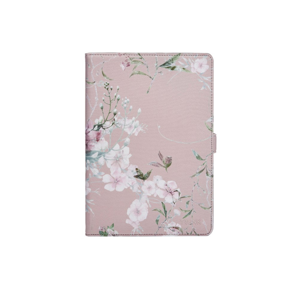 Trunk Universal Flip Case (24.5 x 17.5 x 1 cm) - Rose Flower