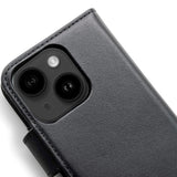 iPhone 13 Trunk 2-i-1 Leather Flip Case w. Wallet - Black