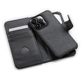 iPhone 13 Pro Trunk 2-i-1 Leather Flip Case w. Wallet - Black