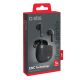 SBS Sparkly True Wireless In-Ear Bluetooth Headphones - Black