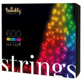 Twinkly 600-Led RGB 48m Light String - Black Wire