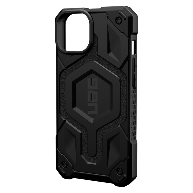 iPhone 14 / 13 UAG MONARCH Pro Series Back Case - Genuine Leather - MagSafe Compatible - Black