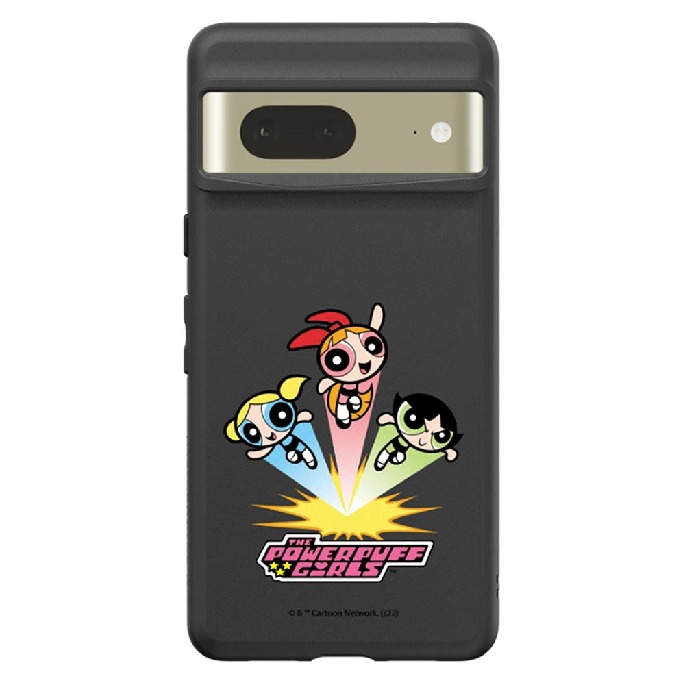 Google Pixel 7 RhinoShield SolidSuit Drop Proof Case with The Powerpuff Girls - Fly High