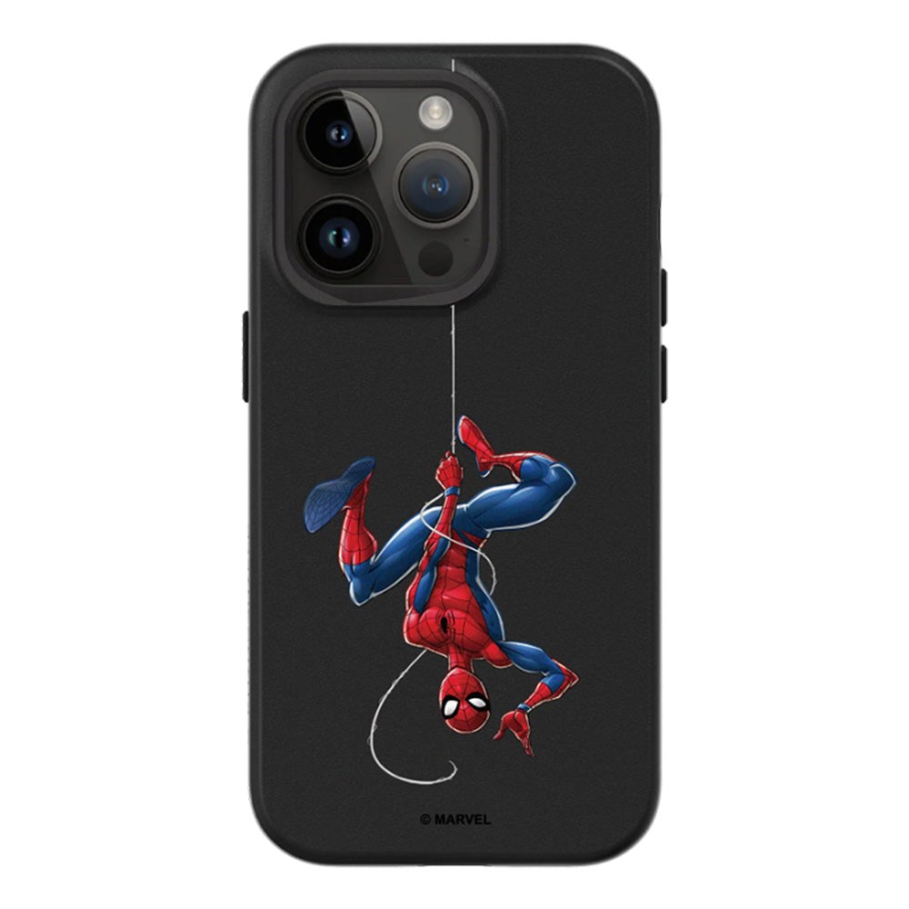 iPhone 14 Pro RhinoShield SolidSuit Drop Proof Case with Marvel - Spider-man Upside Down