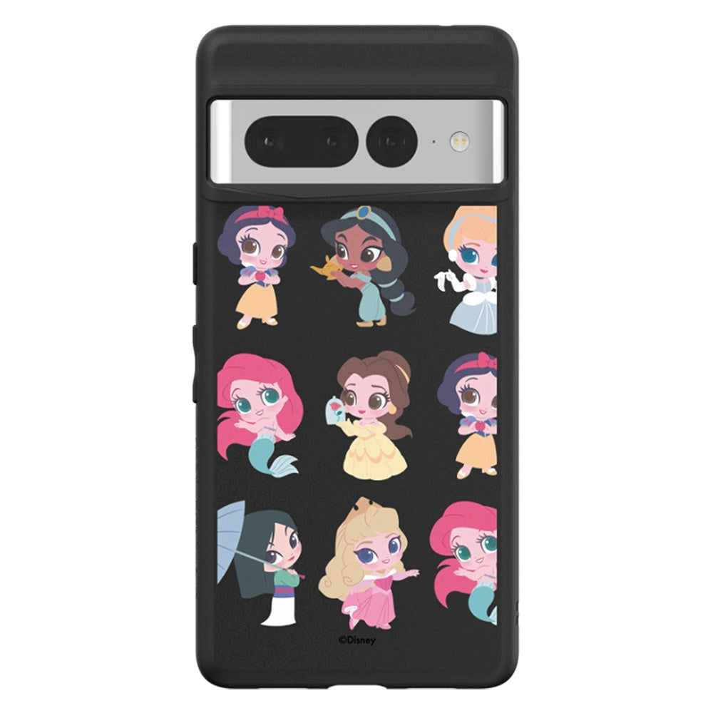 Google Pixel 7 Pro RhinoShield SolidSuit Drop Proof Case with Disney Princess - Chibi Style