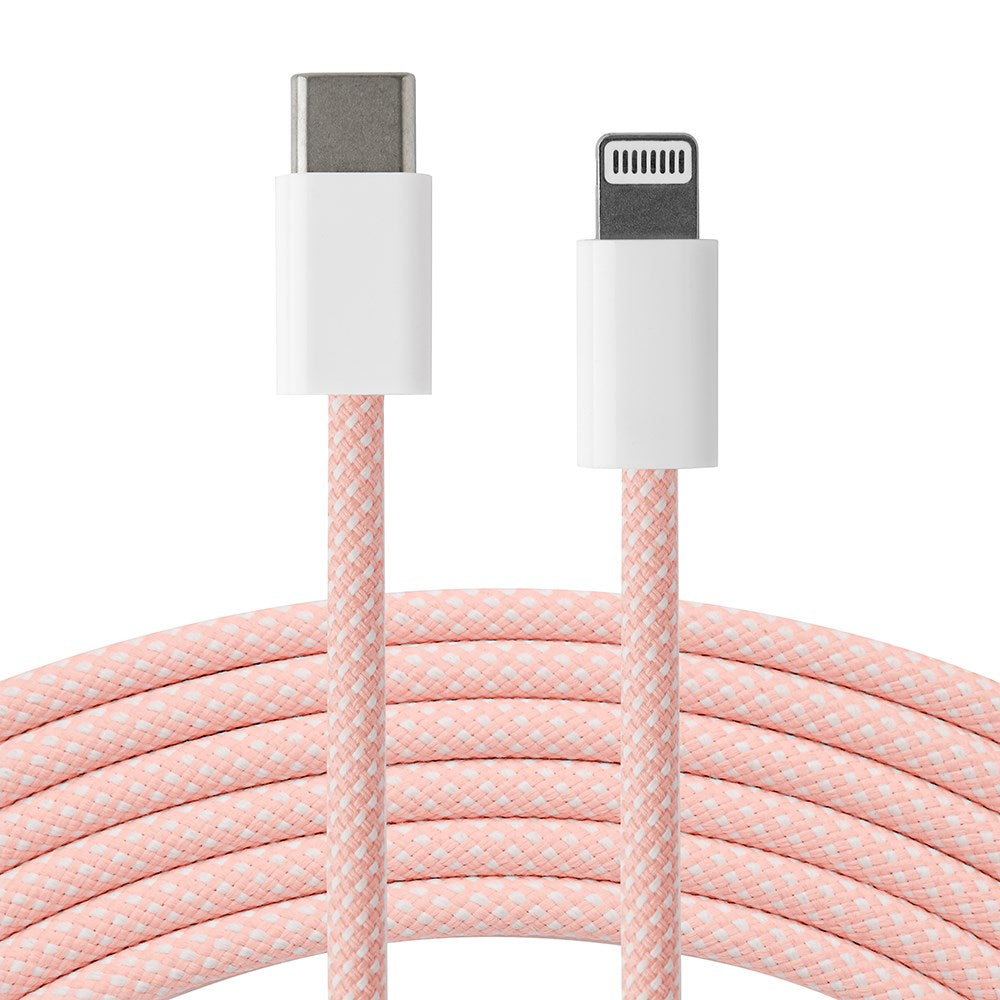 Xceed Braided USB-C to Lightning Cable PD 60W - 2m - Pink