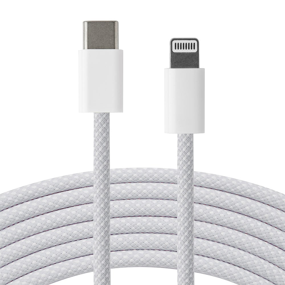 Xceed Braided USB-C to Lightning Cable PD 60W - 2m - White