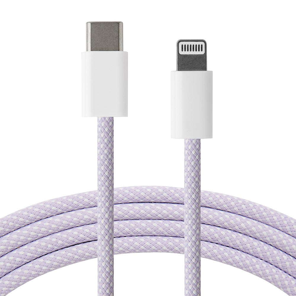 Xceed Braided USB-C to Lightning Cable PD 60W - 1m - Purple