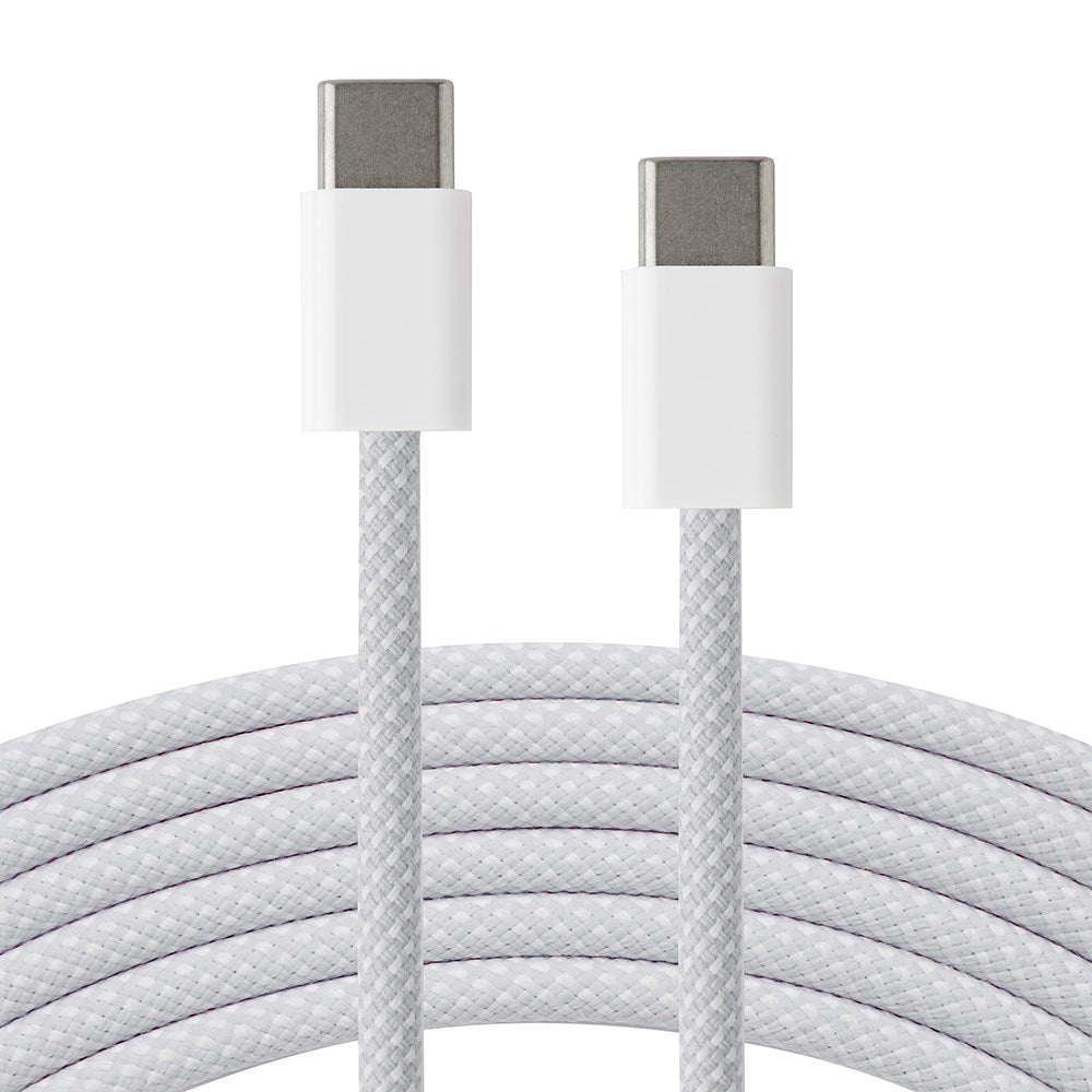 Xceed Braided USB-C to USB-C PD 60W - 2m - White