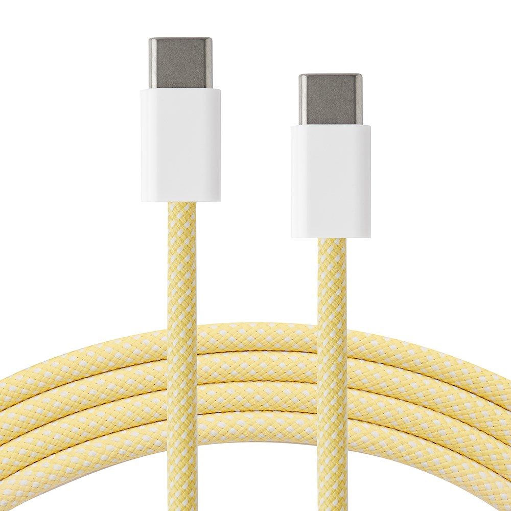 Xceed Braided USB-C to USB-C PD 60W - 1m - Yellow