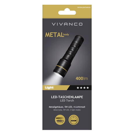 Flashlight 5W 400lm - Black