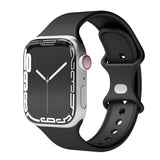 Vonmählen Apple Watch (42/44/SE/45/46/49mm) Classic Band Band Silicone Strap - Black