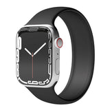 Vonmählen Apple Watch (42/44/SE/45/46/49mm) Solo Loop Band Small Silicone Strap - Black