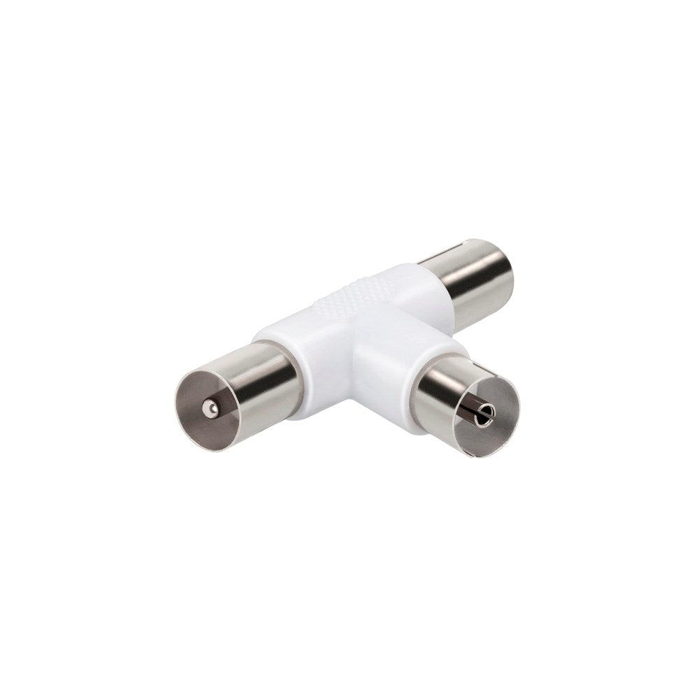 Coaxial Adapter Treport F/M-M - White