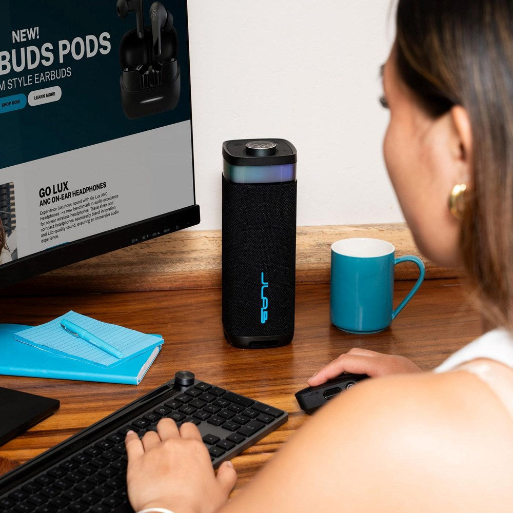 JLab JBuds Bluetooth Speaker with Light - Black