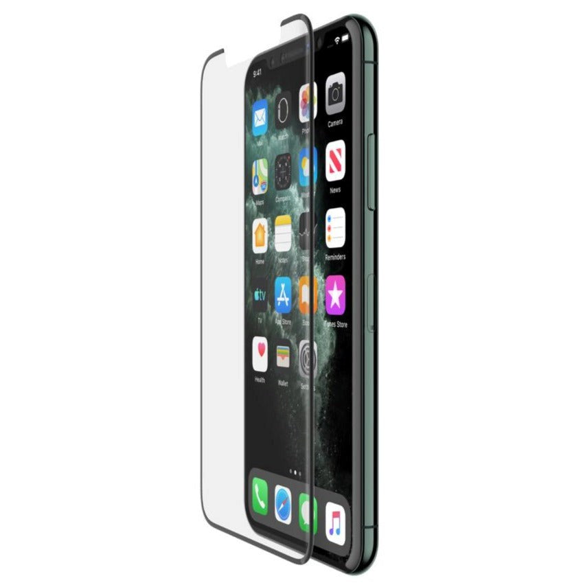 iPhone 11 Pro Max / Xs Max Belkin InvisiGlass UltraCurve Tempered Glass - Case Friendly - Black Frame