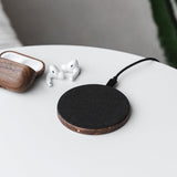 Woodcessories EcoPad 15W Wireless Charger - Real Wood - Walnut