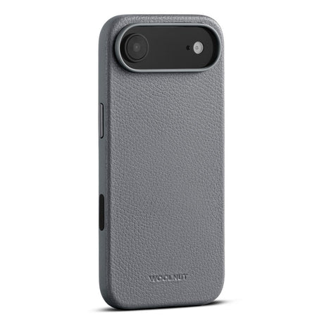 WOOLNUT iPhone Air Full Grain Leather Case - MagSafe Compatible - Grey
