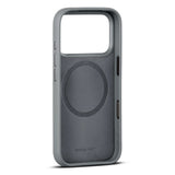 WOOLNUT iPhone 17 Pro Full Grain Leather Case - MagSafe Compatible - Grey