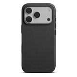 iPhone 18 Pro WOOLNUT Genuine Leather Case - MagSafe Compatible - Black