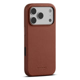 iPhone 18 Pro WOOLNUT Genuine Leather Case - MagSafe Compatible - Brown