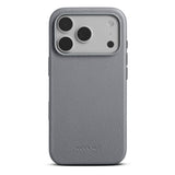 iPhone 18 Pro WOOLNUT Genuine Leather Case - MagSafe Compatible - Grey