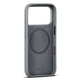 iPhone 18 Pro WOOLNUT Genuine Leather Case - MagSafe Compatible - Grey