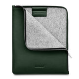 Woolnut iPad / Tablet (26.5 x 32.5 cm) Genuine Leather Folio Sleeve - Green