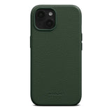 iPhone 15 WOOLNUT Full Grain Leather Case - MagSafe Compatible - Green