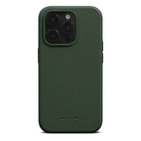 iPhone 15 Pro WOOLNUT Full Grain Leather Case - MagSafe Compatible - Green