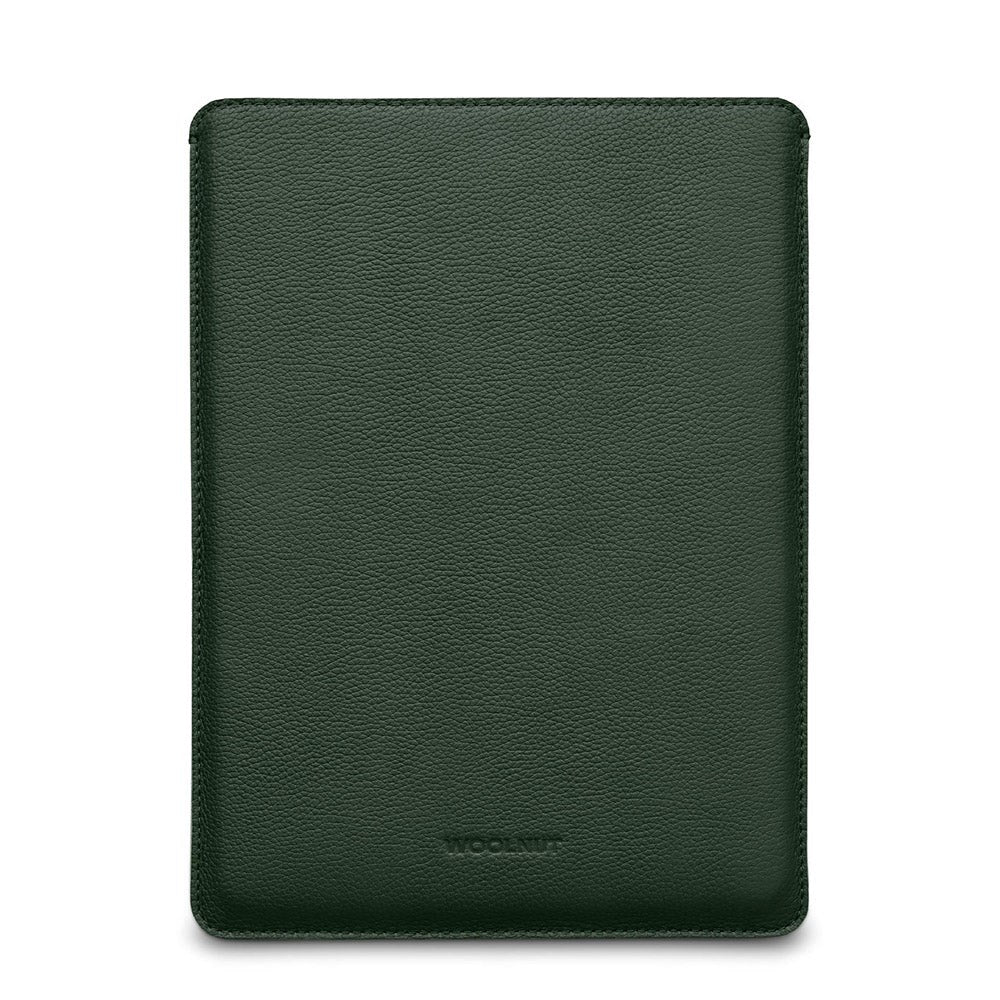 Woolnut Leather Sleeve for MacBook / Laptop 15" (350 x 245mm) - Green