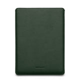 MacBook Pro 14" M5 / M4 / M3 / M2 / M1 (2025 / 2021) Genuine Leather Folio Sleeve - 24.5 x 33 cm - Green