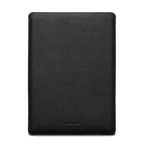 MacBook Pro 16" M4 / M3 / M2 / M1 (2024 - 2021) Genuine Leather Folio Sleeve - 27.5 x 37.5 cm - Black