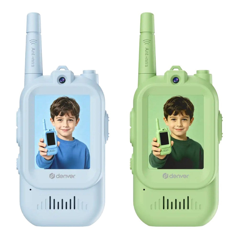 Denver WTV-462BUGN Video Walkie-Talkie Set - 2 pcs - Blue / Green