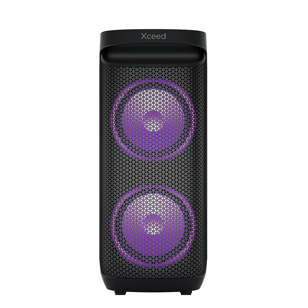 Xceed Sound 10" Bluetooth Speaker with Wireless Microphone & Light Show - Black