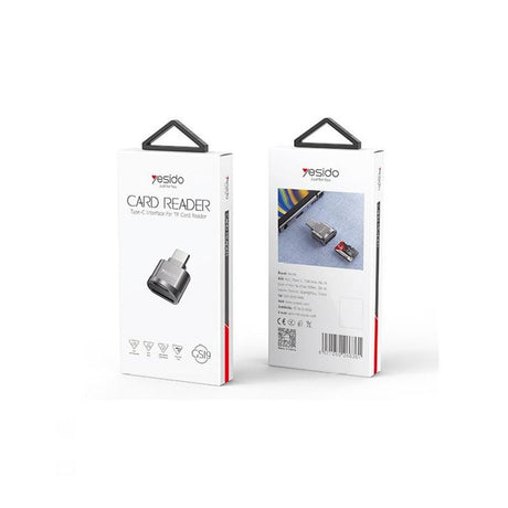 Yesido MicroSD Card Reader Adapter with USB-C – Grey