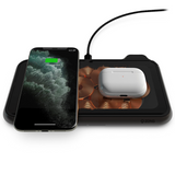 ZENS Liberty Dual Wireless Charger 30W Fast Charge - Transparent